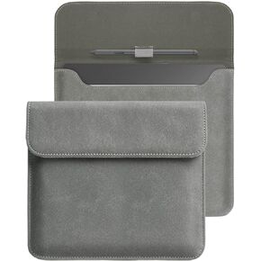 WALNEW Sleeve Case for 10.2-inch Kindle Scribe (2022 Released), Protective Pouch Bag Case Cover with Pen Holder for 10.2" Amazon Kindle Scribe E-Reader (Gray)