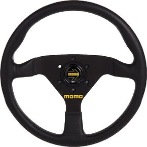Momo R1909/33L Steering Wheel (MOD 78 Black Leather), 1 Pack