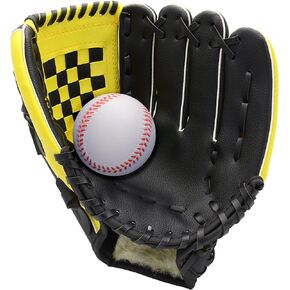 Baseball Glove for Kids Youth Adult, Softball Glove 10.5''-12.5'' for Training and Beginner, Baseball Mitt Left Hand Glove, Right Hand Throw
