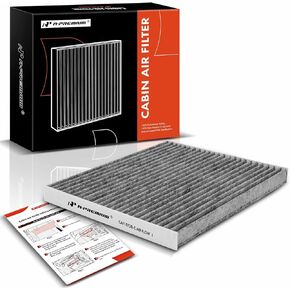 A-Premium Cabin Air Filter with Activated Carbon Compatible with Hyundai, Kia Models - Accent, Elantra, Elantra Coupe, Elantra GT, Forte Koup, Forte5 - Replace CF10728