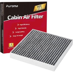 Cabin Air Filter with Activated Carbon, Compatible with Hyundai Elantra, Ioniq, Santa Cruz, Santa Fe, Sonata, Tucson, KIA K5, Niro, Sorento, Sportage, Genesis GV60, Replacement for CF12820