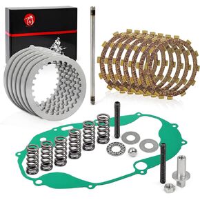 Clutch Kit for Yamaha Banshee 350 1987-2006 and Clutch Pusher Pancake Bearing Push Rod Ball Upgrade Kit