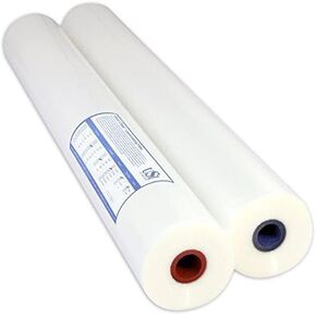 USI Opti Clear Thermal Low-Temp EVA Roll Laminating Film, 1 Inch Core, 1.3 Mil, 27 Inches x 500 Feet, Gloss Finish, 2-Pack