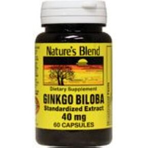 Ginkgo Biloba 40 mg 60 Caps by Nature's Blend