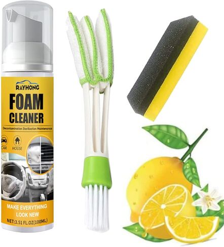 منظف ​​رغوي للسيارة، منظف رغوي متعدد الأغراض، منظف رغوي لإزالة التلوث من الجلد، منظفات منزلية متعددة الأغراض للسيارة والمطبخ (100 مل) in Kuwait