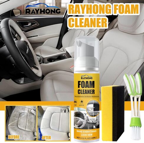 منظف ​​رغوي للسيارة، منظف رغوي متعدد الأغراض، منظف رغوي لإزالة التلوث من الجلد، منظفات منزلية متعددة الأغراض للسيارة والمطبخ (100 مل) in Kuwait