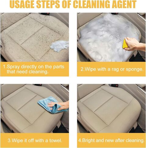 منظف ​​رغوي للسيارة، منظف رغوي متعدد الأغراض، منظف رغوي لإزالة التلوث من الجلد، منظفات منزلية متعددة الأغراض للسيارة والمطبخ (100 مل) in Kuwait