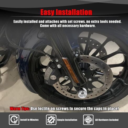 Goldfire Billet 3D هيكل عظمي قوطي هيكل عظمي جمجمة المحور الأمامي غطاء غطاء متوافق مع Harley Softail Electra Road Street Glide Sportster 2002-2023 (كروم بعيون حمراء) in Saudi Arabia