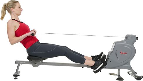 Sunny Health & Fitness Space Efficient Multi-Function Magnetic Rowing Machine in Saudi Arabia