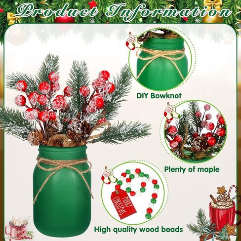 Karenhi 13 Pcs Spring Easter Mason Jar Table Centerpiece with Artificial Tulip Beaded Garland Spring Tiered Tray Decor Spring Easter Table Decor Tulip Mason Jar Spring Decoration in Saudi Arabia