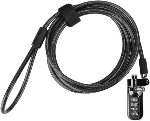 Dioche Laptop Combination Lock Security Cable, Theft Deterrent Keyless Lock with 4 Digit Password Protections for Laptop, MacBook, iPad, Tablets - 1.8m Length in Saudi Arabia