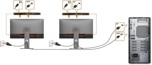 Dell P2422H 24" 16:9 FHD 1920 x 1080 IPS Computer Monitor Screen with Display Port Cable and USB 3.0 Upstream Cable - New Model in Saudi Arabia