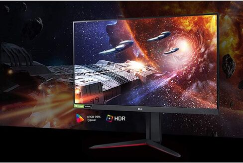 LG 32GN550-B 32 Inch Ultragear VA Gaming Monitor with 165Hz Refresh Rate/FHD (1920 x 1080) with HDR10 / 1ms Response Time with MBR and Compatible with NVIDIA G-SYNC and AMD FreeSync Premium in Saudi Arabia