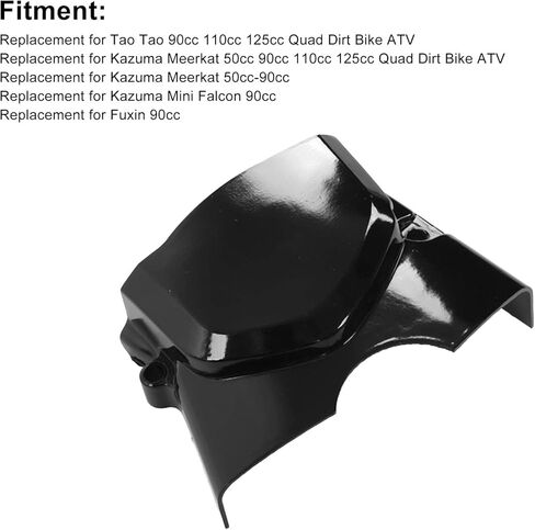 qiilu محرك المحرك سلسلة ضرس الغطاء الجانبي الواقي، غطاء المحرك الأمامي ضرس سبائك الألومنيوم أسنان العجلة يغطي حالة استبدال ل Kazuma Meerkat 50cc ‑ 90cc in Kuwait