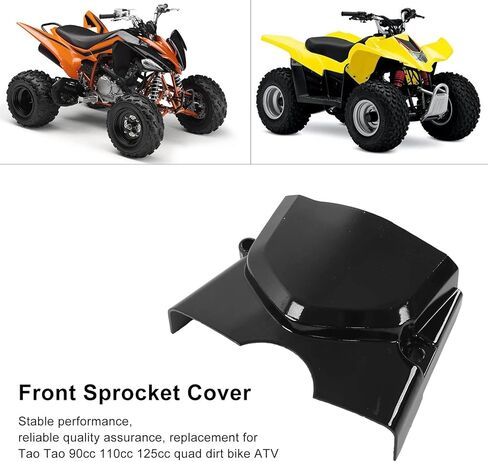 qiilu محرك المحرك سلسلة ضرس الغطاء الجانبي الواقي، غطاء المحرك الأمامي ضرس سبائك الألومنيوم أسنان العجلة يغطي حالة استبدال ل Kazuma Meerkat 50cc ‑ 90cc in Kuwait