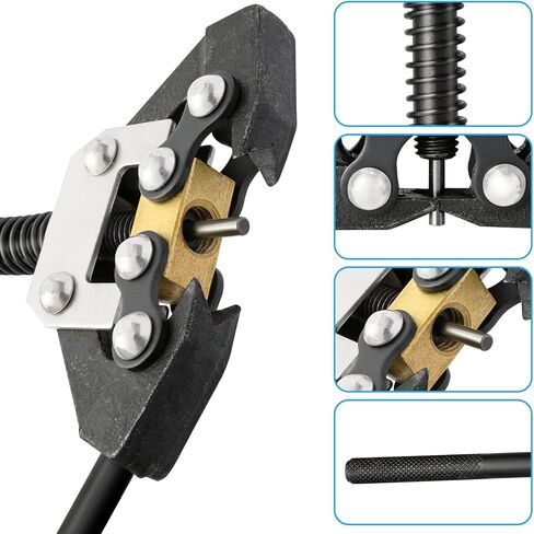 قاطع سلسلة دوارة، جهاز فصل سلسلة الدراجات النارية Huazu مناسب لاستبدال سلاسل Go Kart ATV #25#35#41#40#50#60 415H, 428H, 520, 530 in Kuwait