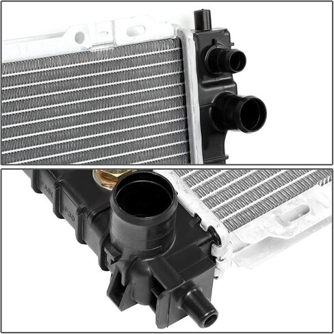 مشعاع ألومنيوم مثبت بمسمار طراز OE من DNA Motoring OEM-RA-2307 متوافق مع 01-07 Escape/ 01-06 Tribute 3.0L V6 AT/MT، 27-9/16 بوصة عرض × 18-3/8 بوصة ارتفاع × 1 بوصة عمق، مدخل 1-1/4 بوصة، مخرج 1-1/2 بوصة in Saudi Arabia