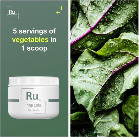 Power Green Super Food (30 Day Supply). Five Servings of Vegetables in one Scoop. Includes: Spirulina, Theobroma Cacao, Horsetail Powder, Ginger Powder, Gingko Powder, and More. in Saudi Arabia