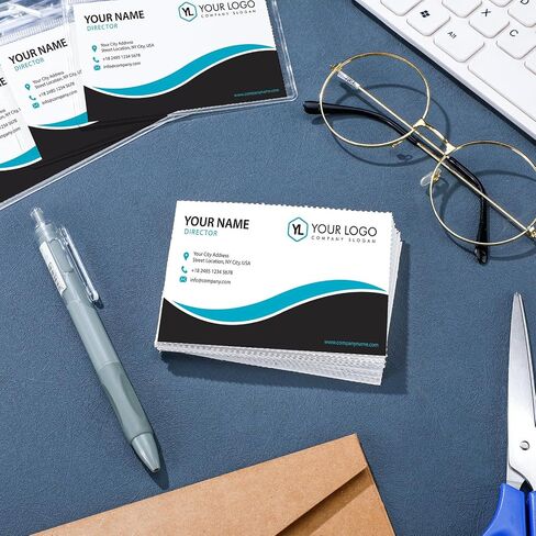 1600 Pcs Blank Printable Business Cards, 2.25 x 3.5, Perforated Cards Stock Paper for Inkjet and Laser Printers for School, Office, Party (8 up Each Page) in Saudi Arabia