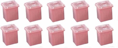 10 قطع من مجموعة الصمامات JCASE Fuse 30 أمبير للسيارات ذات المظهر المنخفض لسيارات Ford وChevy/GM وNissan وToyota Pickup Trucks والسيارات وسيارات الدفع الرباعي in Saudi Arabia