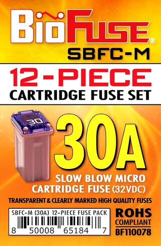 SBFC-M خرطوشة صغيرة بطيئة النفخ مكونة من 20 قطعة من الصمامات 15A 20A 25A 30A 40A (MCASE، FMM نوع الصمامات) in Kuwait