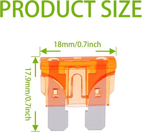 BOJACK 50 Pcs 3A Standard Automotive Fuses (ATO/APR/ATS) 3 AMP Car Fuses 32V (12/24V) Blade Fuse for Car Truck in Saudi Arabia