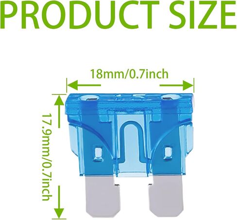 BOJACK 50 Pcs 3A Standard Automotive Fuses (ATO/APR/ATS) 3 AMP Car Fuses 32V (12/24V) Blade Fuse for Car Truck in Saudi Arabia