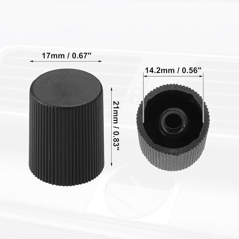 X AUTOHAUX 1 قطعة معرف 0.56 بوصة أغطية صمامات مكيف هواء السيارات غطاء صمام الهواء مجموعة غطاء سدادة الغبار لنظام تكييف الهواء للسيارة إصلاح تكييف الهواء ABS بلاستيك أسود in Saudi Arabia