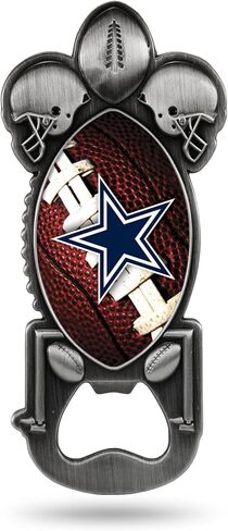 NFL Rico Industries فتاحة زجاجات معدنية مغناطيسية للحفلات، دالاس كاوبويز، 2.25 × 5 بوصة in Kuwait