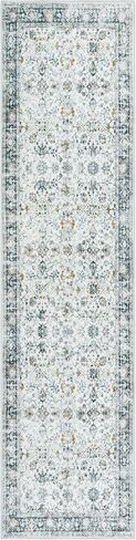 Morebes Vintage Washable Bathroom Runner,Floral Rug Runners for Hallways 6 Feet Non Slip, Distressed Brick Red Runner Rug for Bedrooms, Throw Carpet Runner for Kitchen Entry Entrance in Saudi Arabia