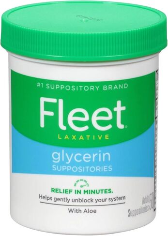 Fleet Glycerin Suppositories, 50 Suppositories (1-Pack) in Saudi Arabia
