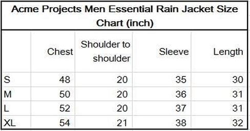 Acme Projects Rain Jacket 100% Waterproof, Breathable, Seam Sealed, 10000mm/3000gm, YKK Zippers in Saudi Arabia