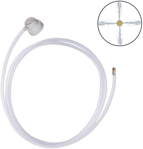 2Pcs White Aerosol Nozzle 360 Degrees Extension Hose for Male Stem Spray Cans 4.5mm Extension Fluid Auto Car Nozzle Film Body Repair Paint Spray Guns Paint Tools and Equipment (19.69in) in Saudi Arabia