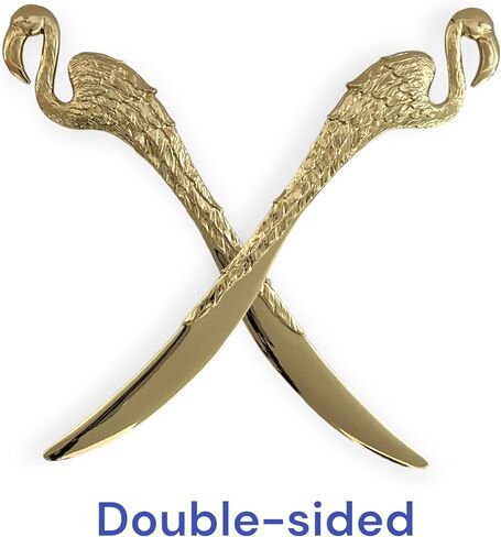 Flamingo Letter Opener, Elegant Gold Finish, Desk Accessory for Envelopes & Mail, 7.75 in L in Kuwait