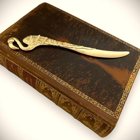 Flamingo Letter Opener, Elegant Gold Finish, Desk Accessory for Envelopes & Mail, 7.75 in L in Kuwait