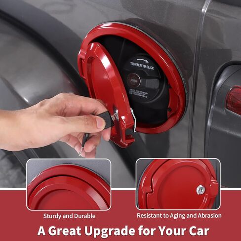 غطاء غطاء خزان الغاز لباب الوقود JL مناسب لـ 2018-2024 Jeep Wrangler JL JLU 2/4 باب، ملحقات خارجية لباب الوقود من الألومنيوم (وردي) in Saudi Arabia