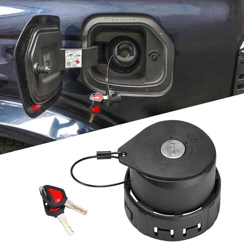 غطاء غطاء قفل باب خزان الوقود حشو الوقود متوافق مع فورد برونكو 2 باب 4 باب 2021 2022 2023 2024 ملحقات قفل غطاء الغاز in Kuwait