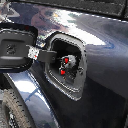 غطاء غطاء قفل باب خزان الوقود حشو الوقود متوافق مع فورد برونكو 2 باب 4 باب 2021 2022 2023 2024 ملحقات قفل غطاء الغاز in Kuwait