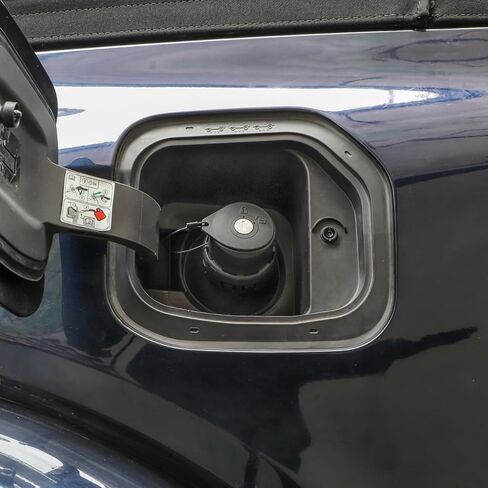 غطاء غطاء قفل باب خزان الوقود حشو الوقود متوافق مع فورد برونكو 2 باب 4 باب 2021 2022 2023 2024 ملحقات قفل غطاء الغاز in Kuwait