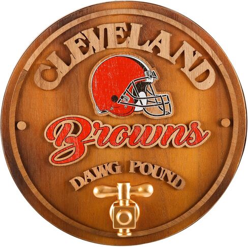 FOCO Cleveland Browns NFL Keg Tap Sign in Saudi Arabia