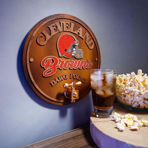FOCO Cleveland Browns NFL Keg Tap Sign in Saudi Arabia