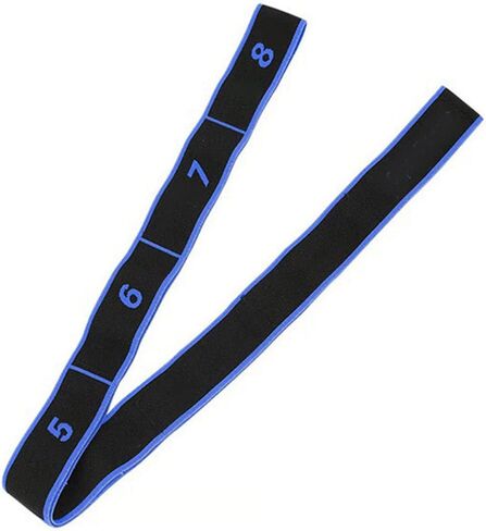 حزام اليوغا، حزام اليوغا المطاطي، حزام تمرين متعدد الحلقات قابل للتعديل للعلاج الطبيعي، التمارين الرياضية، المرونة، التعافي، الرقص والجمباز in Kuwait