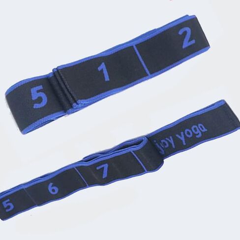 حزام اليوغا، حزام اليوغا المطاطي، حزام تمرين متعدد الحلقات قابل للتعديل للعلاج الطبيعي، التمارين الرياضية، المرونة، التعافي، الرقص والجمباز in Kuwait