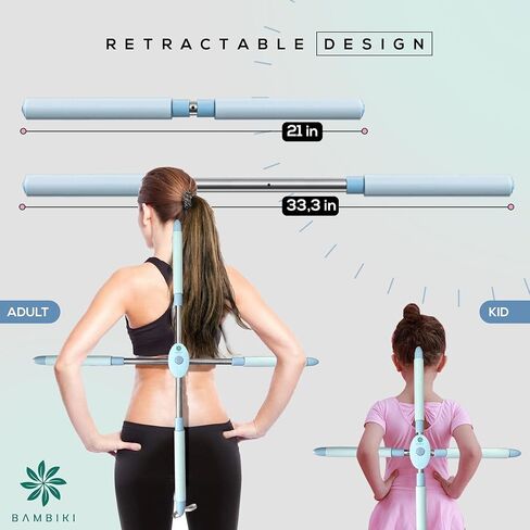 Stretch Set of 3– Posture Corrector, Yoga Stick Stretching Tool – Stretching Ring – Stretch Strap with Carry Bag– Perfect for Yoga, Pilates and Physical Therapy (Blue) in Saudi Arabia
