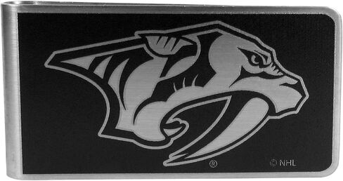 Siskiyou Sports NHL Unisex Black and Steel Money Clip in Saudi Arabia