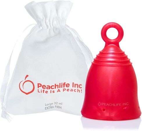 كوب الحيض الدائري - حماية ضد الانسكاب - كبير، قوي للغاية in Kuwait