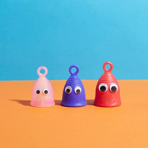 كوب الحيض الدائري - حماية ضد الانسكاب - كبير، قوي للغاية in Kuwait