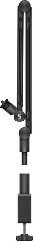 ذراع ذراع Sennheiser Profile Boom - ذراع ذراع ذاتي القفل ثلاثي النقاط مع إدارة متكاملة للكابلات ومشبك مكتب قابل للتعديل للميكروفون الشخصي in Saudi Arabia