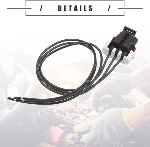Motoforti Camshaft Crankshaft Speed Sensor Map Senor Ignition Coil Others Position Sensor Connector Pigtail, for GM LS2, Plastic, No.10456256, Black, 1 Set in Saudi Arabia