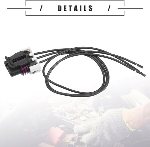 Motoforti Camshaft Crankshaft Speed Sensor Map Senor Ignition Coil Others Position Sensor Connector Pigtail, for GM LS2, Plastic, No.10456256, Black, 1 Set in Saudi Arabia